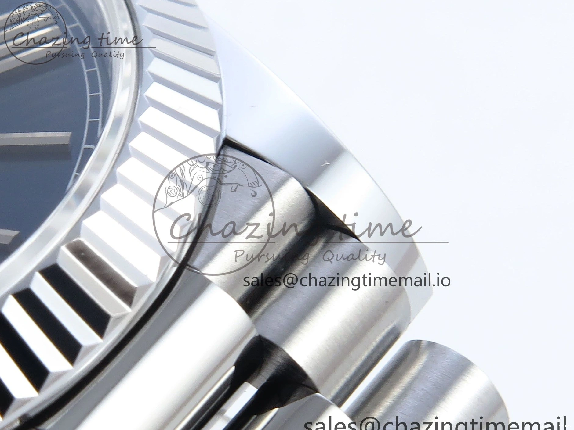 MiroTime 0219 Youthful Day Date 40 SS 228239 Noob 1:1 Best Edition Blue Roman Dial on President Bracelet A2836 (Gain Weight) 812